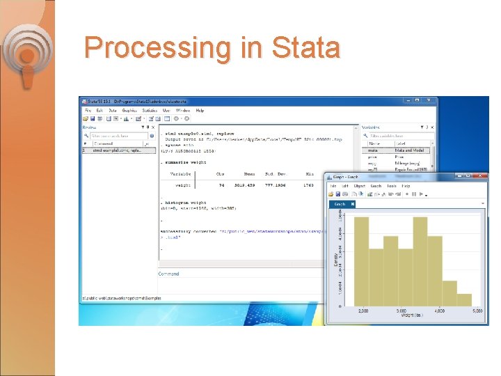 Processing in Stata 