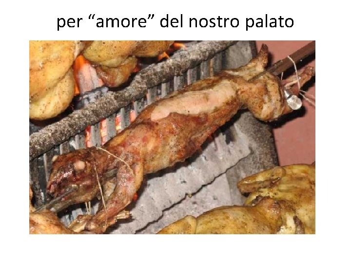 per “amore” del nostro palato 