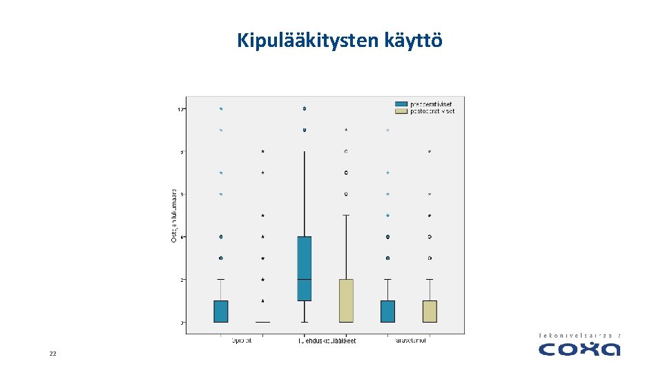 Kipulääkitysten käyttö 22 