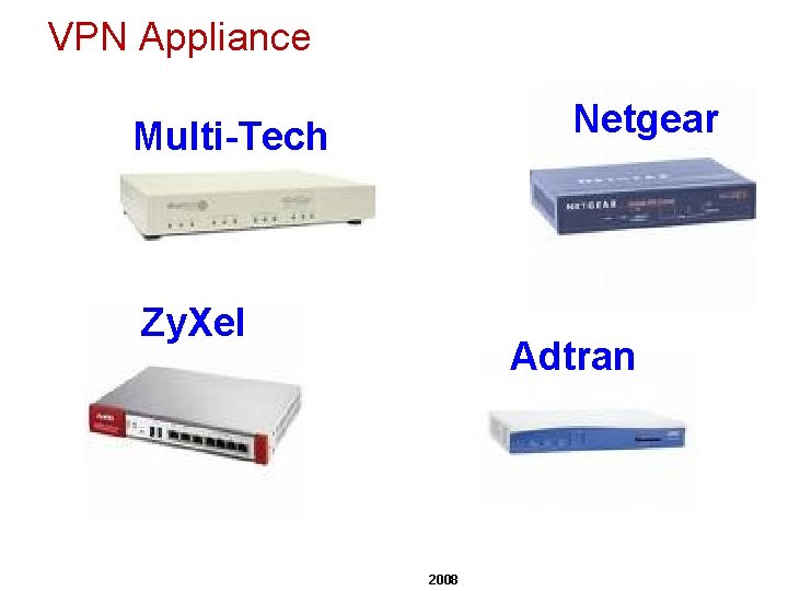 VPN Appliance Netgear Multi-Tech Zy. Xel Adtran 2008 