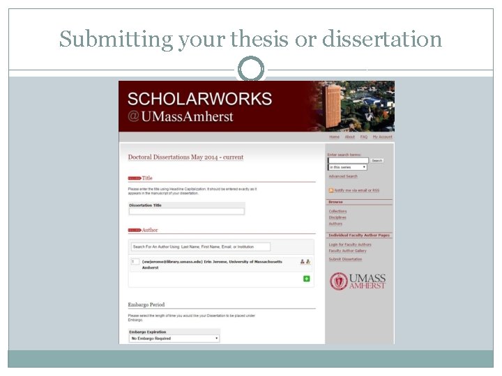 Submitting your thesis or dissertation 