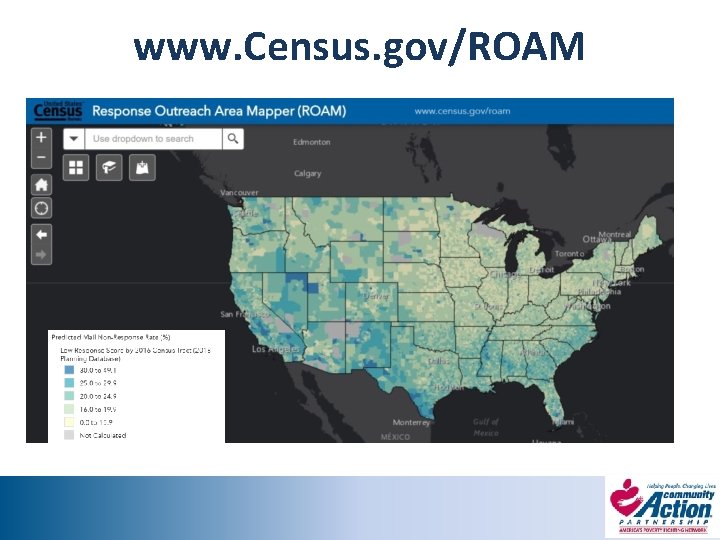 www. Census. gov/ROAM 