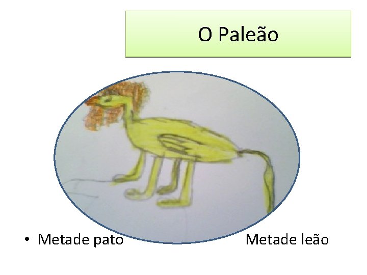 O Paleão • Metade pato Metade leão 