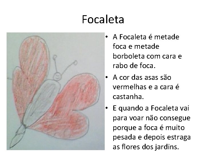 Focaleta • A Focaleta é metade foca e metade borboleta com cara e rabo