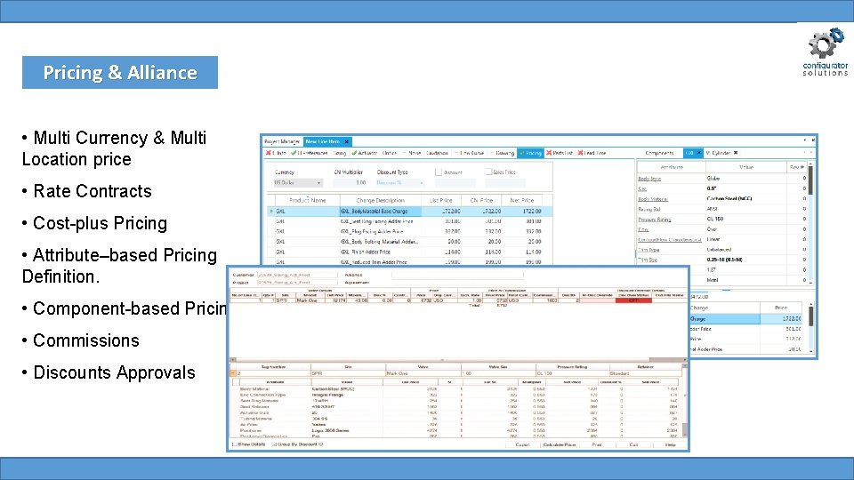 Pricing & Alliance • Multi Currency & Multi Location price • Rate Contracts • Pricing & Alliance • Multi Currency & Multi Location price • Rate Contracts •