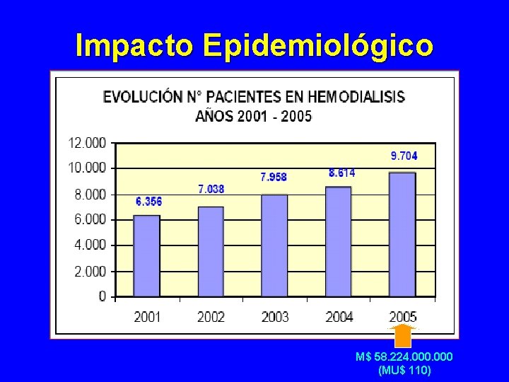 Impacto Epidemiológico M$ 58. 224. 000 (MU$ 110) Impacto Epidemiológico M$ 58. 224. 000 (MU$ 110)