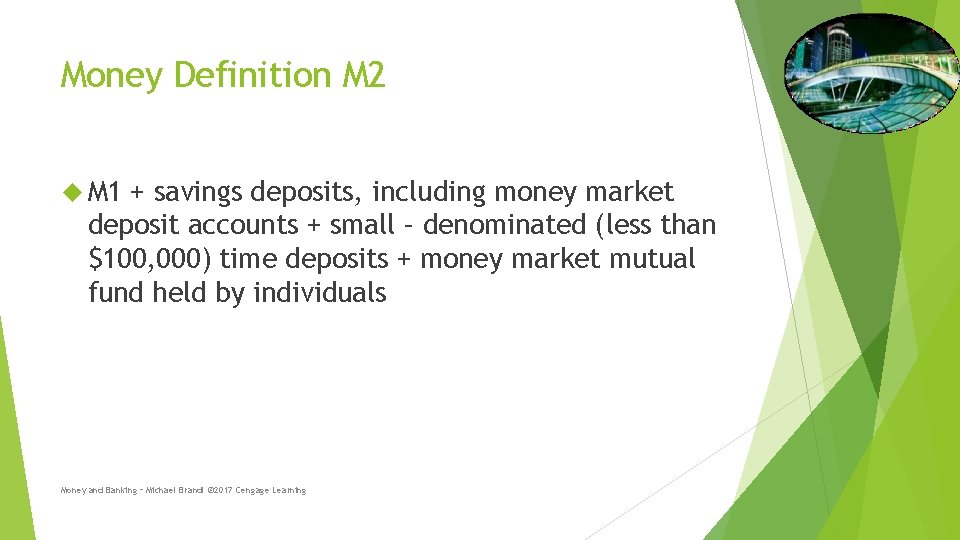 Money Definition M 2 M 1 + savings deposits, including money market deposit accounts