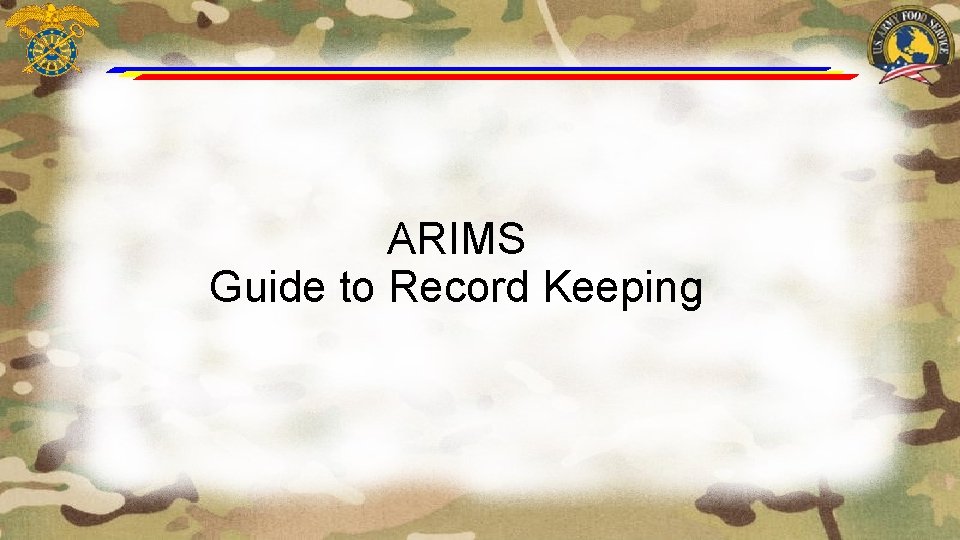 ARIMS Guide to Record Keeping 