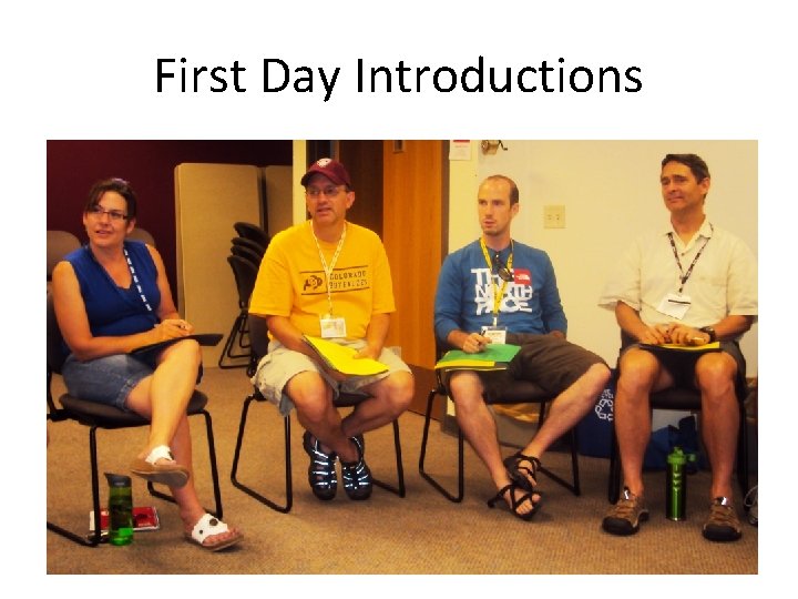 First Day Introductions 