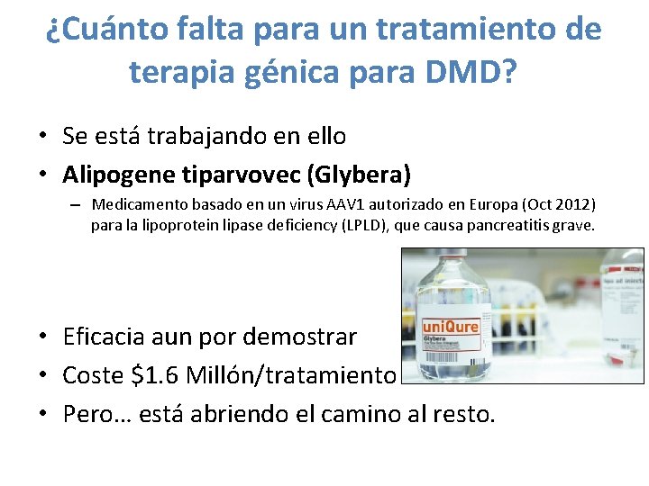 ¿Cuánto falta para un tratamiento de terapia génica para DMD? • Se está trabajando