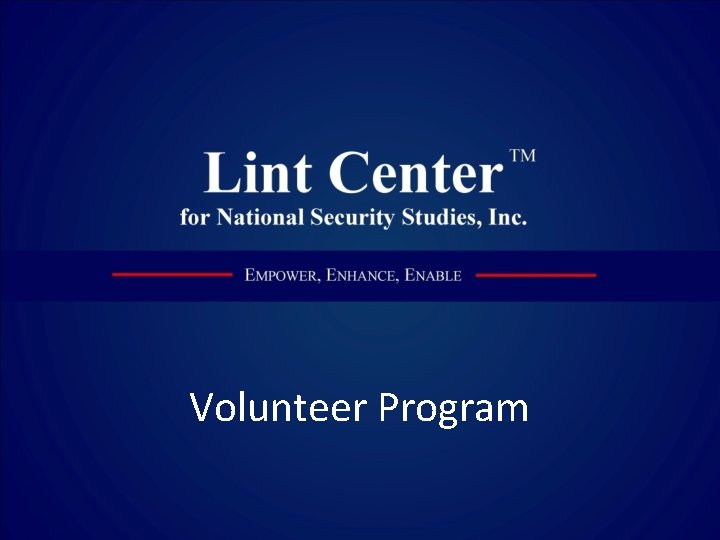 Volunteer Program 