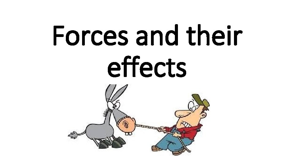 Forces and their effects 