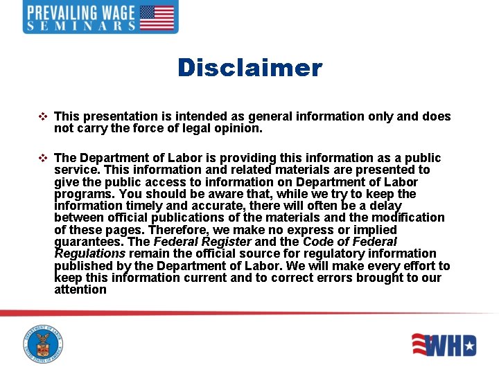 Disclaimer v This presentation is intended as general information only and does not carry Disclaimer v This presentation is intended as general information only and does not carry