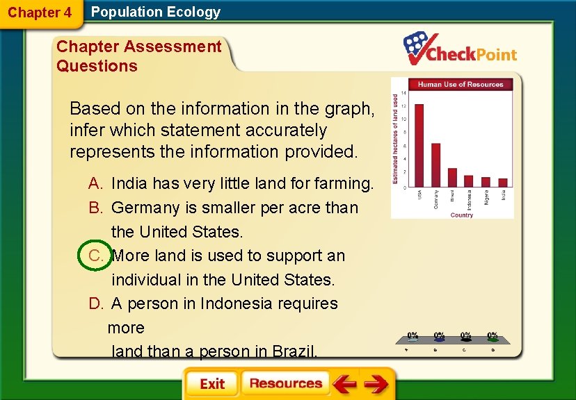 Chapter 4 Population Ecology Chapter Assessment Questions Based on the information in the graph,