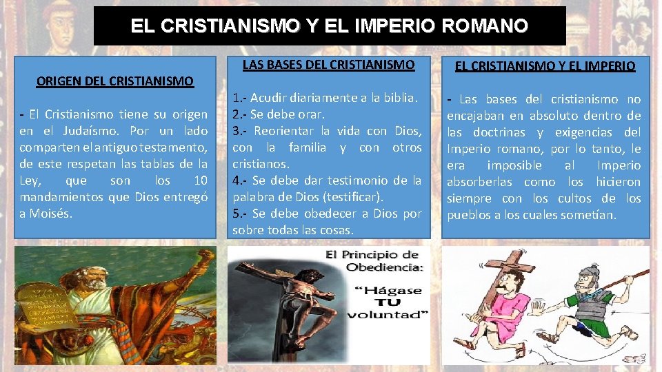 EL CRISTIANISMO Y EL IMPERIO ROMANO ORIGEN DEL CRISTIANISMO - El Cristianismo tiene su EL CRISTIANISMO Y EL IMPERIO ROMANO ORIGEN DEL CRISTIANISMO - El Cristianismo tiene su