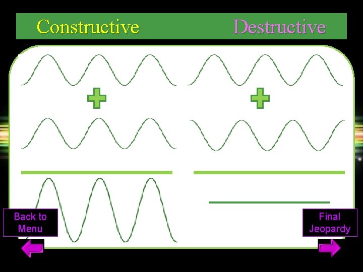 Constructive Back to Menu Destructive Final Jeopardy 