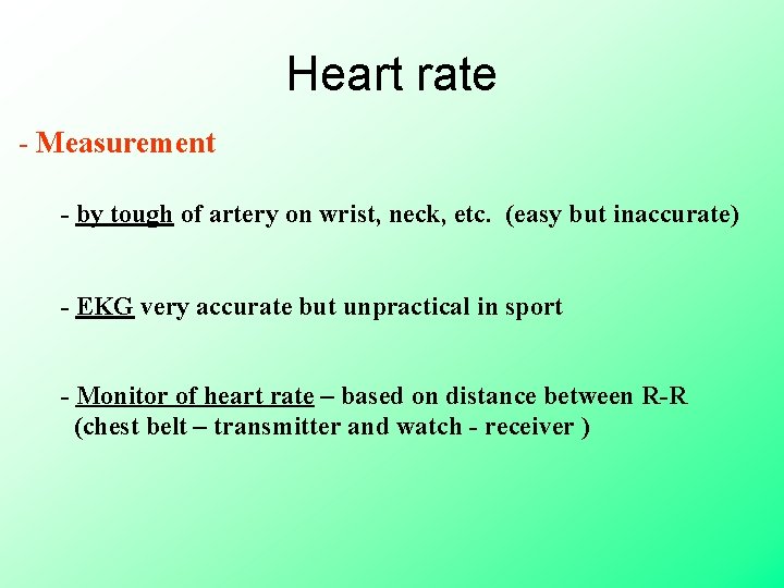 Heart rate - Measurement - by tough of artery on wrist, neck, etc. (easy Heart rate - Measurement - by tough of artery on wrist, neck, etc. (easy