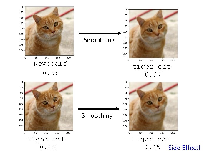 Smoothing Keyboard 0. 98 tiger cat 0. 37 Smoothing tiger cat 0. 64 tiger