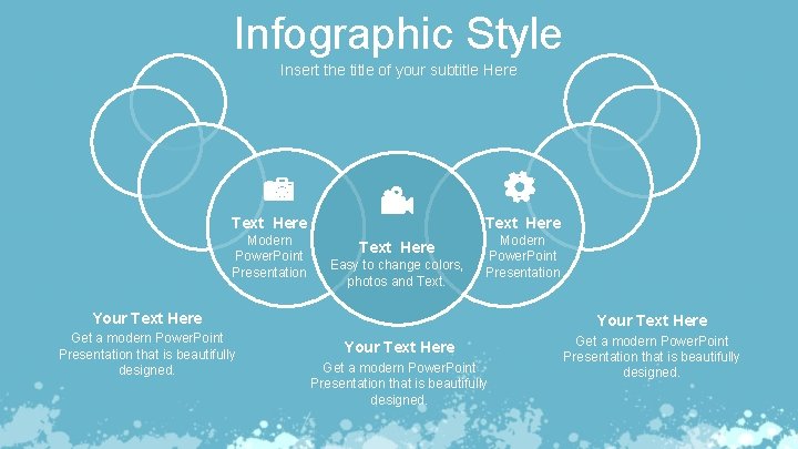 Infographic Style Insert the title of your subtitle Here Text Here Modern Power. Point