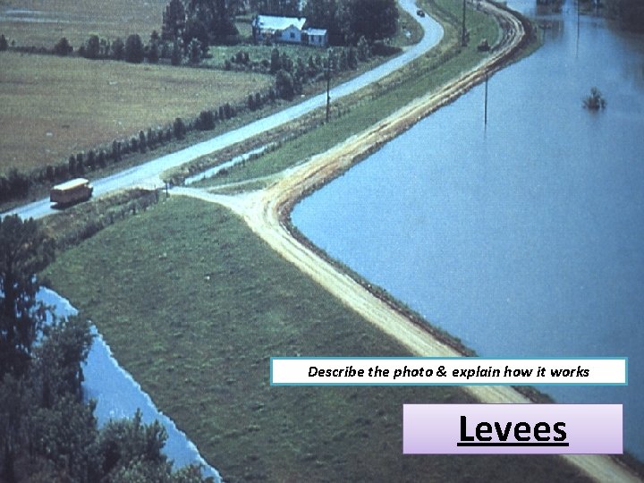 Describe the photo & explain how it works Levees 