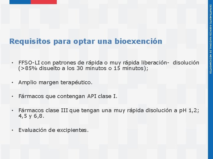  • FFSO-LI con patrones de rápida o muy rápida liberación- disolución (>85% disuelto