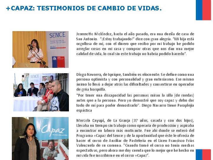 +CAPAZ: TESTIMONIOS DE CAMBIO DE VIDAS. Jeannette Meléndez, hasta el año pasado, era una