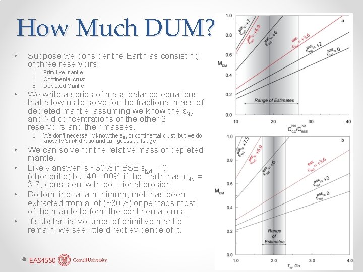How Much DUM? • Suppose we consider the Earth as consisting of three reservoirs: