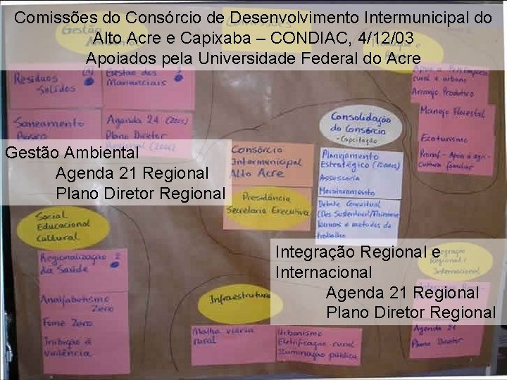 Comissões do Consórcio de Desenvolvimento Intermunicipal do Alto Acre e Capixaba – CONDIAC, 4/12/03