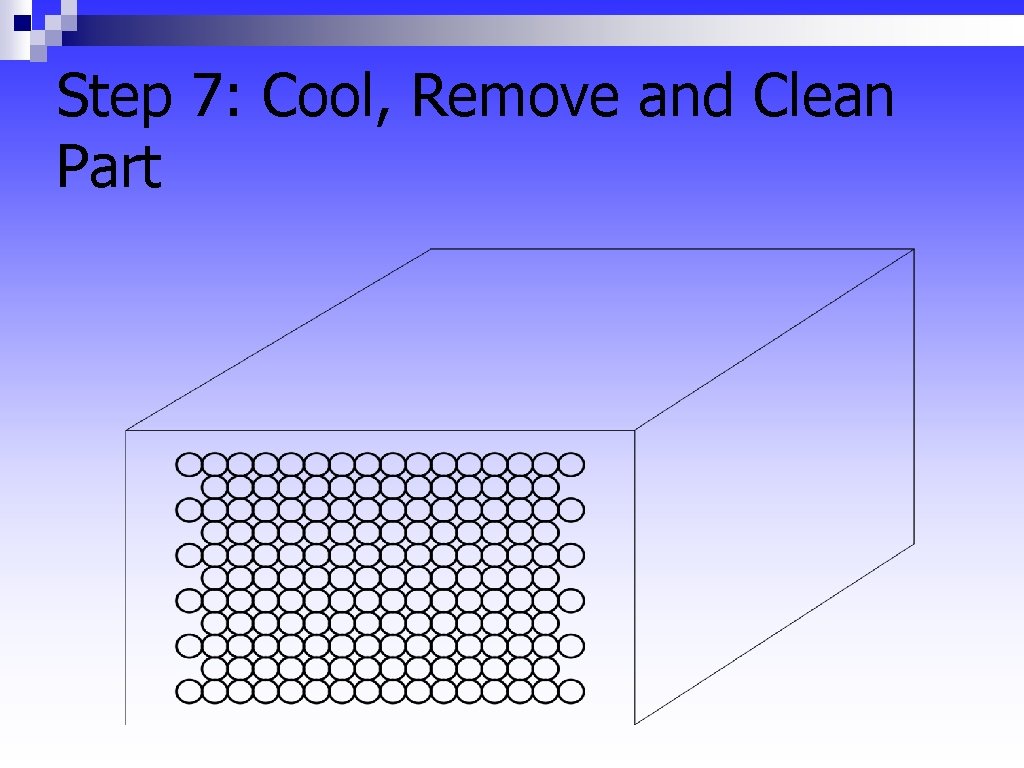 Step 7: Cool, Remove and Clean Part 