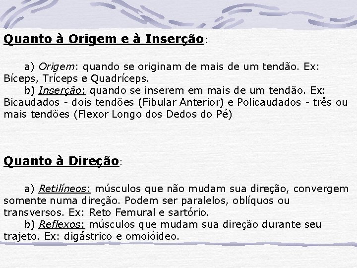 SISTEMA MUSCULAR MIOLOGIA parte da anatomia que estuda