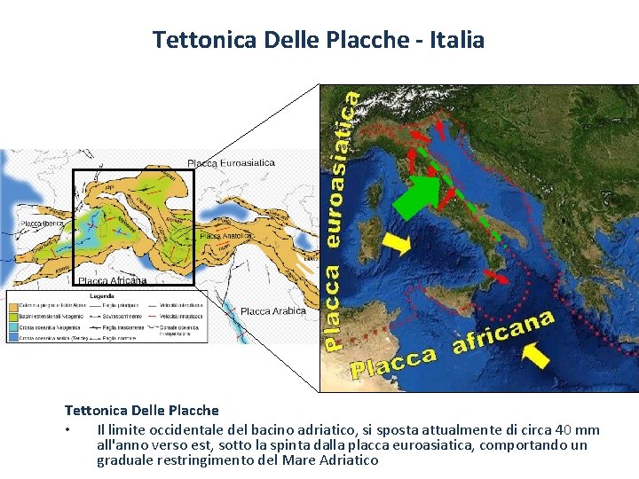 Tettonica Delle Placche - Italia Tettonica Delle Placche • Il limite occidentale del bacino