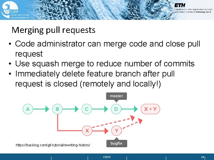 Merging pull requests • Code administrator can merge code and close pull request •