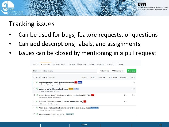 Tracking issues • • • Can be used for bugs, feature requests, or questions
