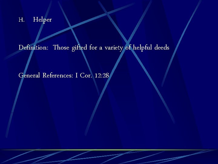 Gifts of the Holy Spirit Bible Study November