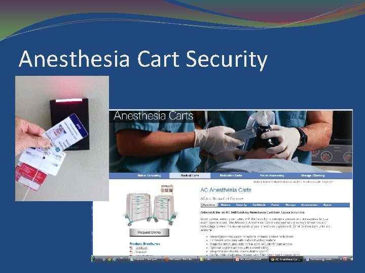 Anesthesia Cart Security 