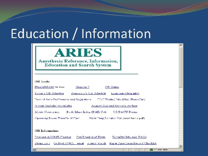 Education / Information 