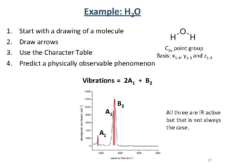 Example: H 2 O 1. 2. 3. 4. Start with a drawing of a Example: H 2 O 1. 2. 3. 4. Start with a drawing of a