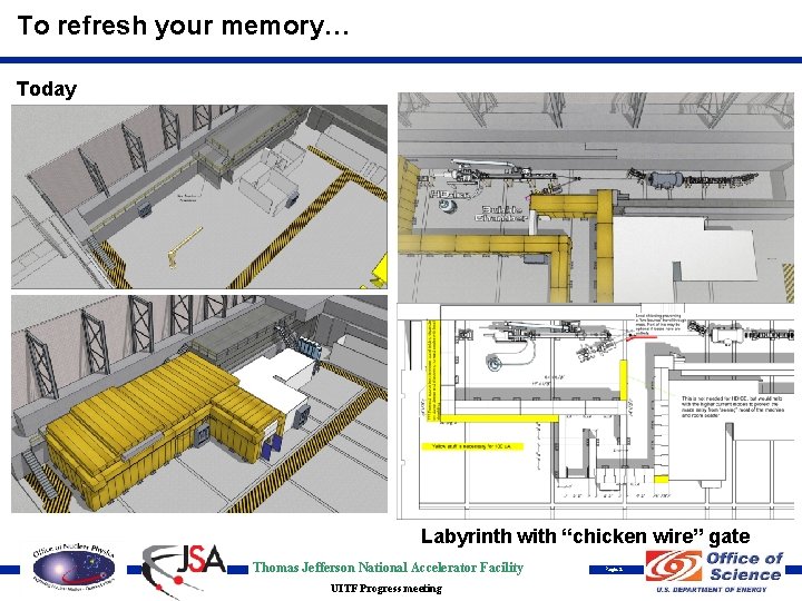 To refresh your memory… Today Labyrinth with “chicken wire” gate Thomas Jefferson National Accelerator