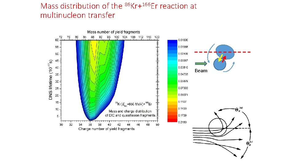 Mass distribution of the 86 Kr+166 Er reaction at multinucleon transfer Beam 