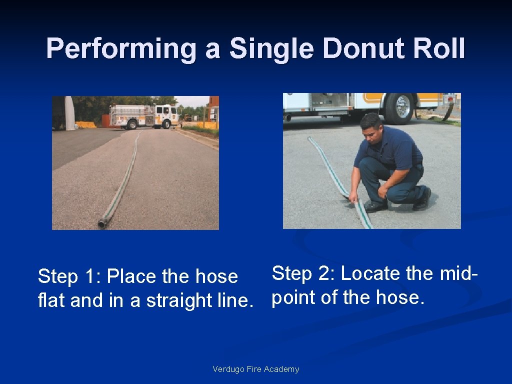 Performing a Single Donut Roll Step 2: Locate the mid. Step 1: Place the