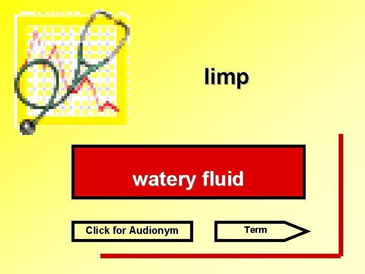 limp watery fluid Click for Audionym Term 