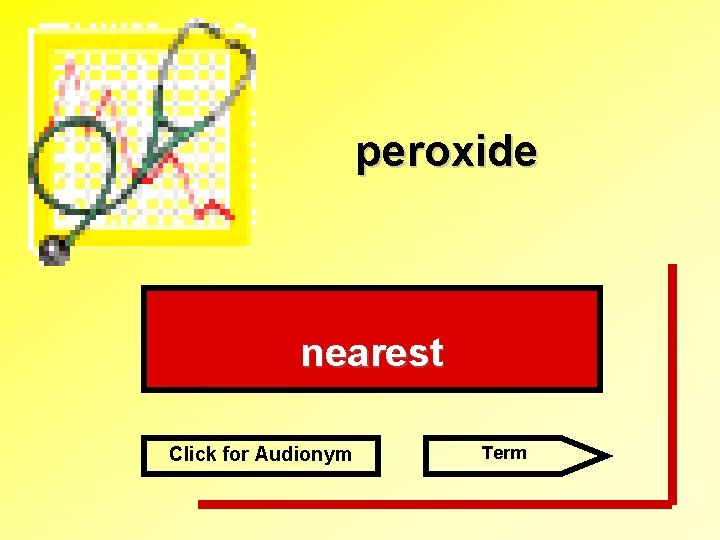 peroxide nearest Click for Audionym Term 