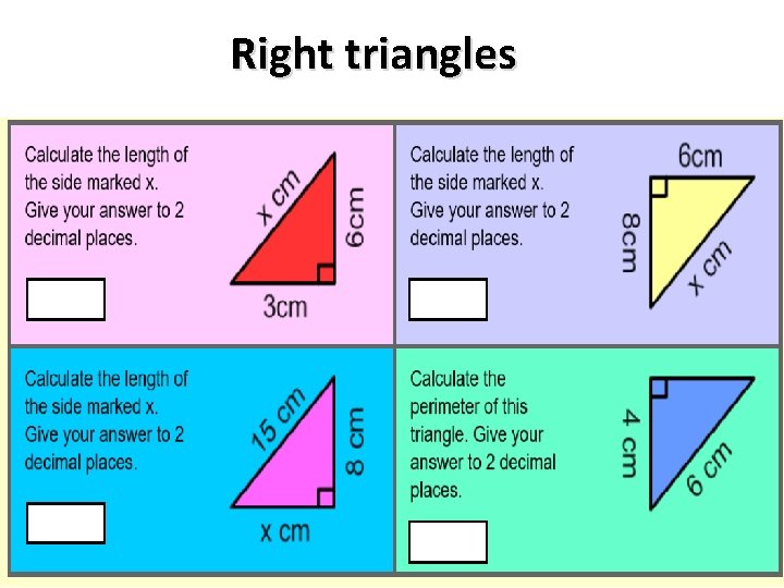 Right triangles 