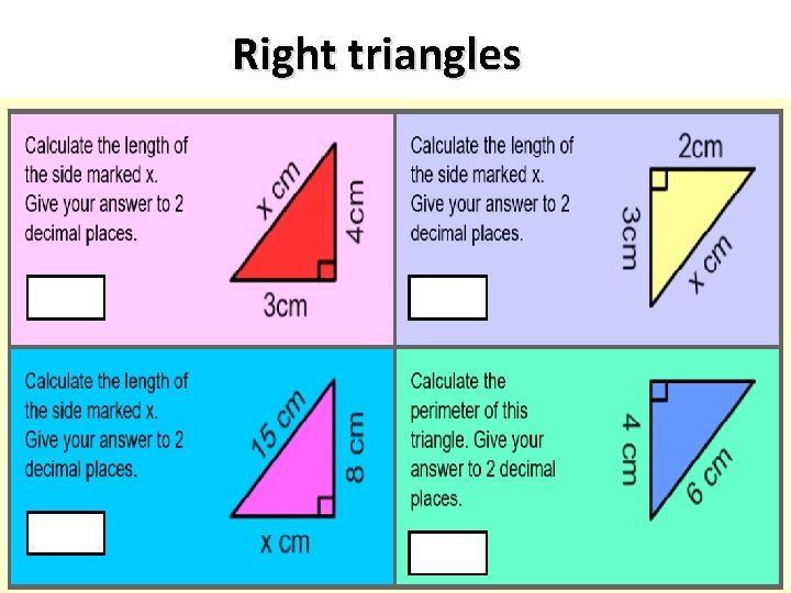 Right triangles 