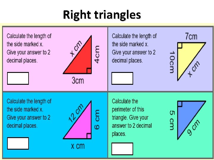 Right triangles 
