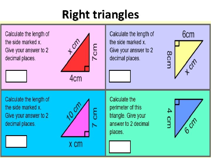 Right triangles 