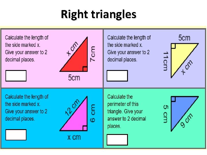 Right triangles 