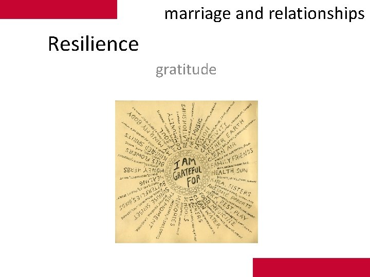 marriage and relationships Resilience gratitude 