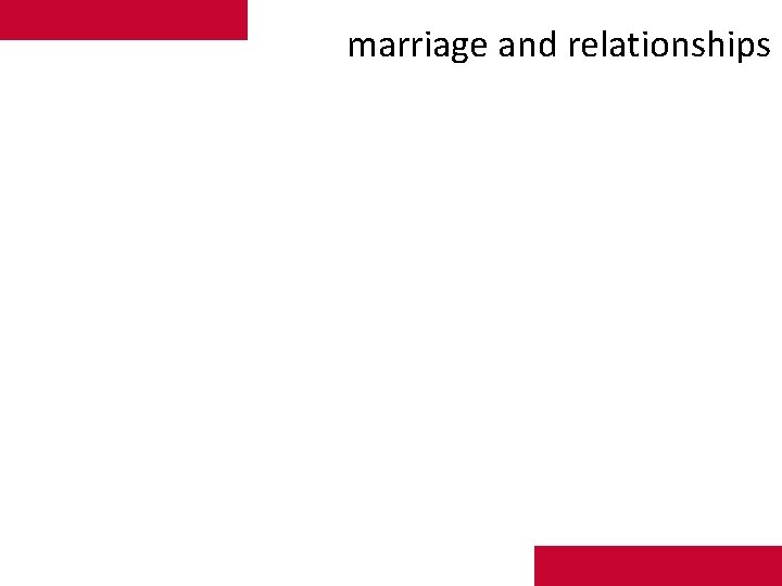 marriage and relationships 