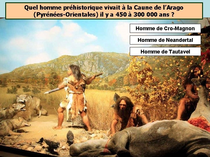 Quel homme préhistorique vivait à la Caune de l’Arago (Pyrénées-Orientales) il y a 450 Quel homme préhistorique vivait à la Caune de l’Arago (Pyrénées-Orientales) il y a 450